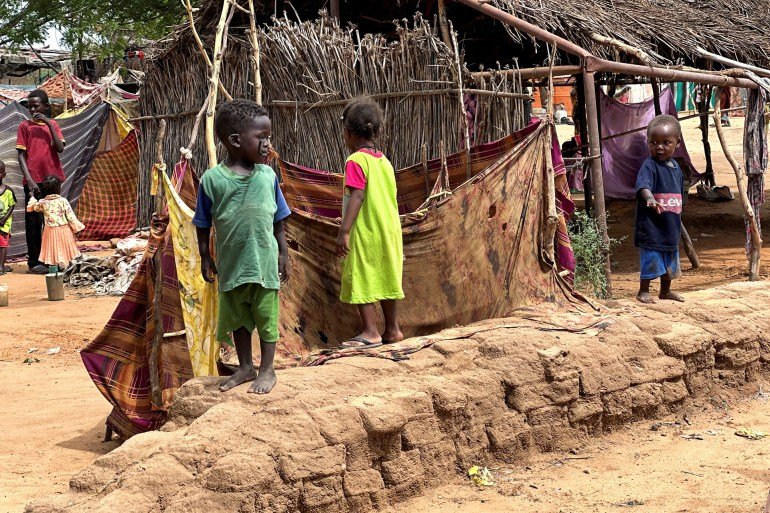 The displaced Sudanese children are at the Zamzam camp in northern Darfur, Sudan, August 1, 2024. Reuters / Mohamed Jamal Jebrel